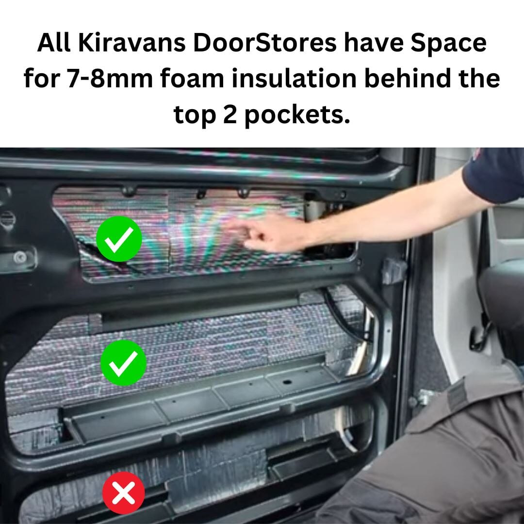 VW Transporter T5 to T6.1 Kiravans DoorStore (2nd Edition Black)