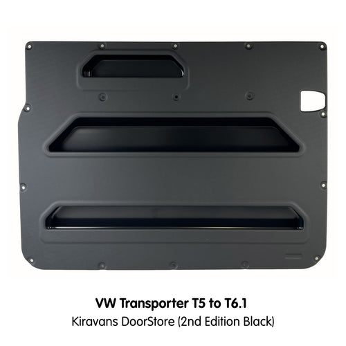 VW Transporter T5 to T6.1 Kiravans DoorStore (2nd Edition Black)